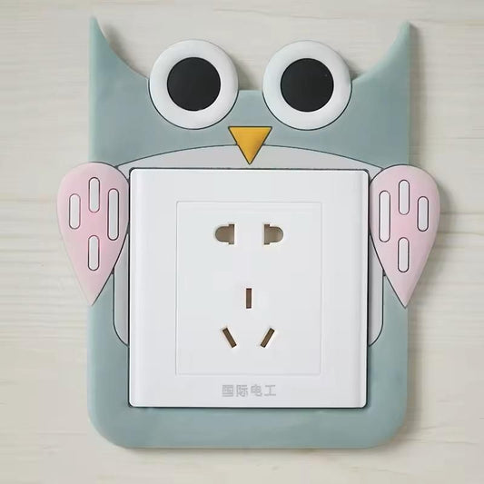 Homence™-Cute Cartoon Power Socket Stickers (Pack of 4)