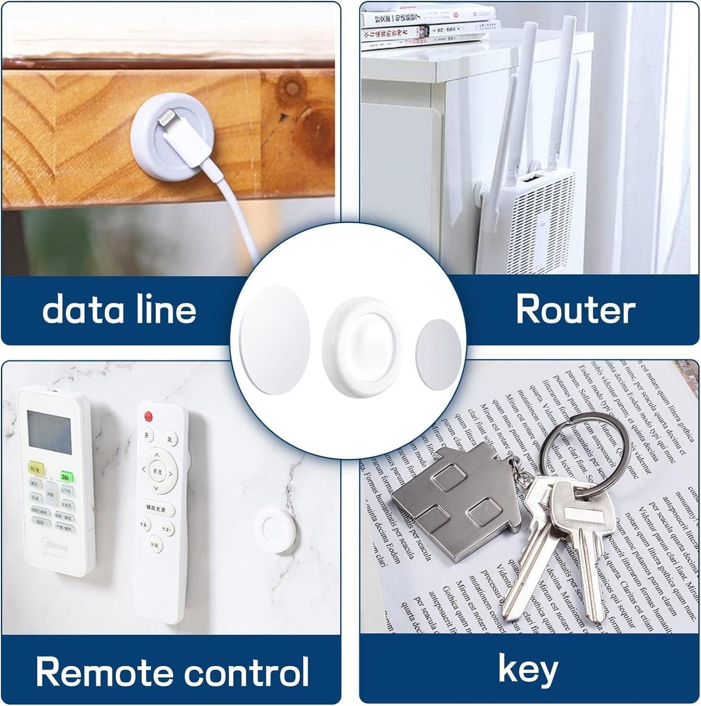 Homence™-Magnetic Remote Control Holder (Pack of 4)
