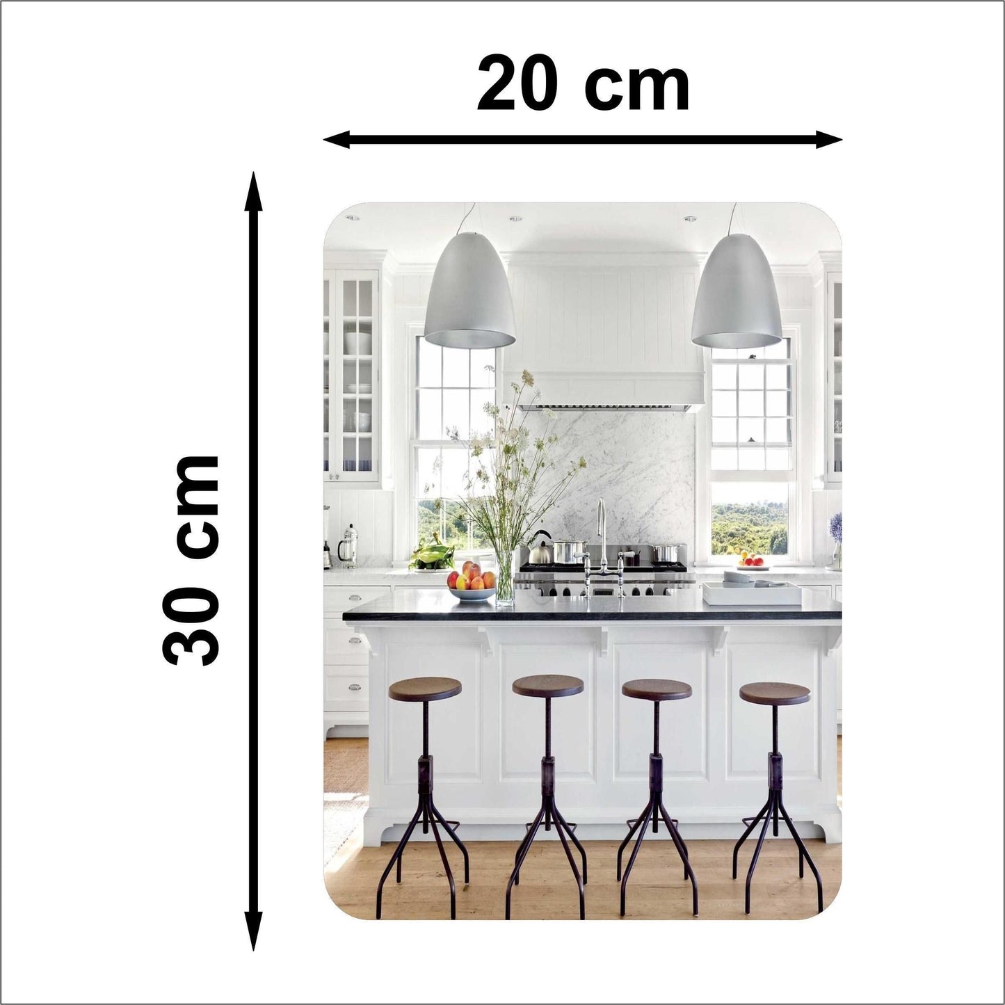 Homence™-Combo of Oval Shape & Square Shape Mirror (Pack of 2)