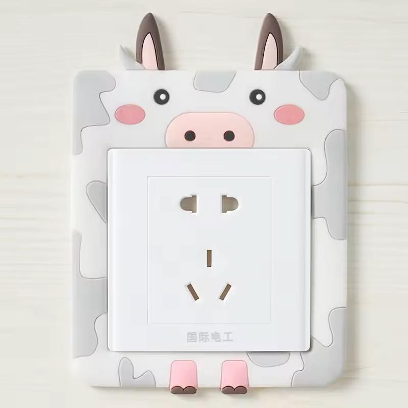 Homence™-Cute Cartoon Power Socket Stickers (Pack of 4)
